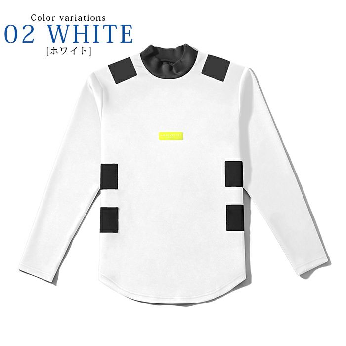 ゴルフウェア ゴルフウェアセットアップ ゴルフセットアップ メンズ モックネック WHITE 白