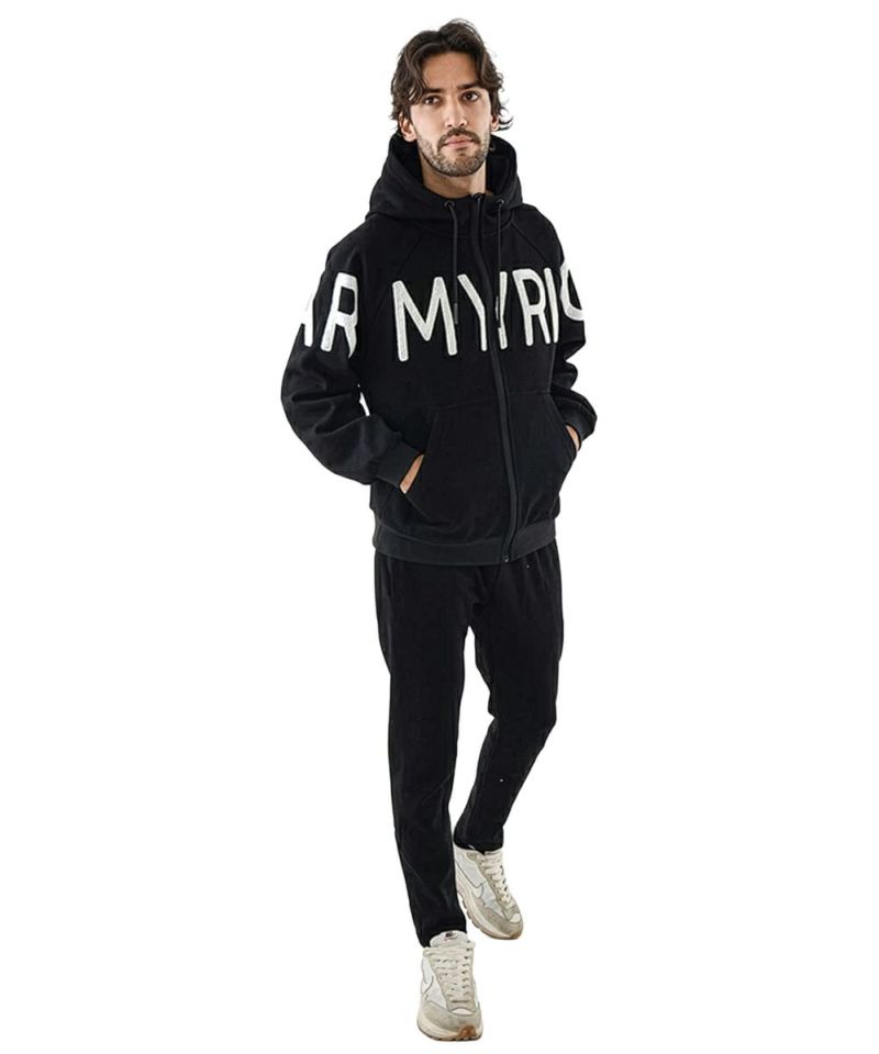 ジャージ スウェット セットアップ メンズ 動きやすい BLACK 黒