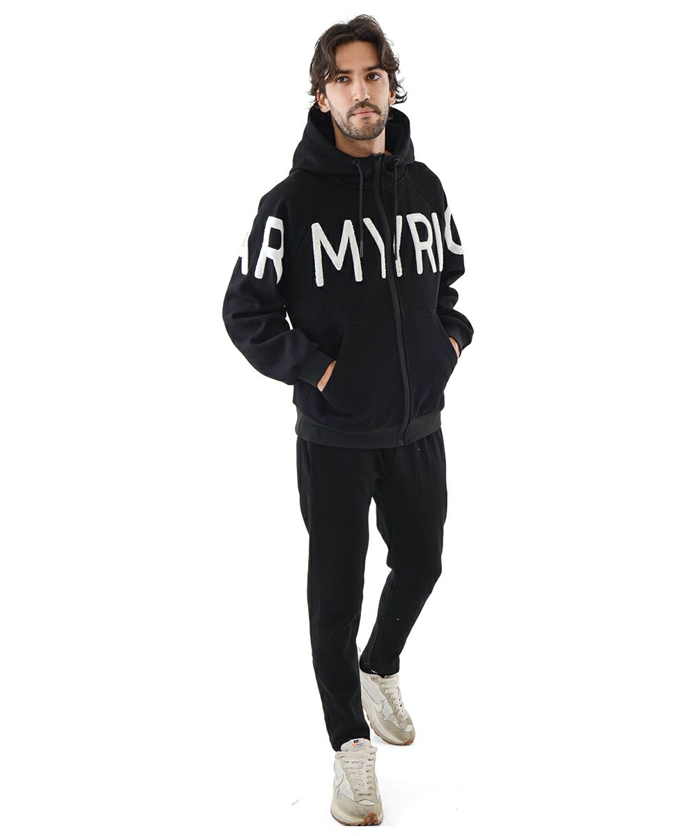 ジャージ スウェット セットアップ メンズ 動きやすい BLACK 黒